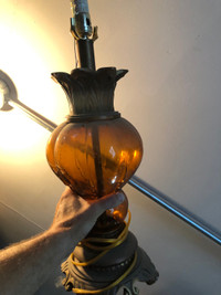 Vintage 1963 glass lamp