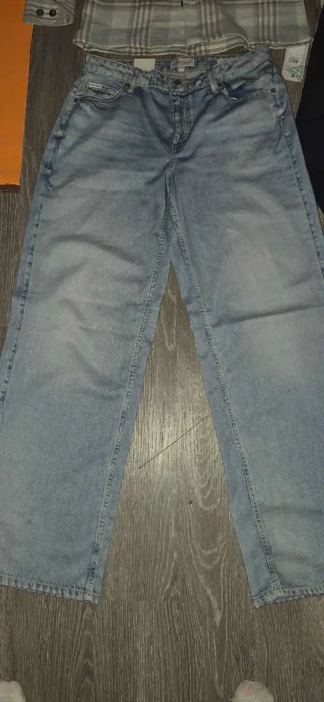 Guess Jeans and Plaid Shirt