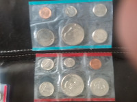 U.S.A. 1981 Uncirculated coins from Denver & philly mints.