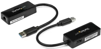 StarTech USB31000SPTB USB 3.0 Gigabit Ethernet w USB Passthrough, View more