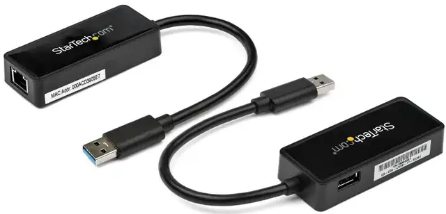 StarTech USB31000SPTB USB 3.0 Gigabit Ethernet w USB Passthrough in Cables & Connectors in Ottawa - Image 2