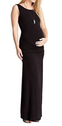 Pokkori by Kimi Kai Womens Maternity Dress, Sz L, Black