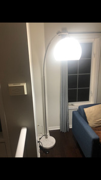 Floor lamp with foot switch