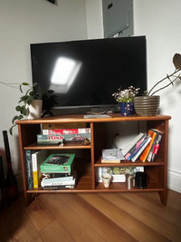 Solid wood corner tv stand bookshelf