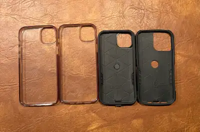 iPhone 14 Plus Clear Case ($5) iPhone 14 Otter Box Drop + ($15) iPhone 16 Otter Box Drop + Soft Shel...