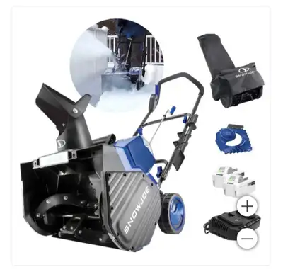 Brand new in box Snow Joe 48V, IONMAX Snow Blower Bundle, View more