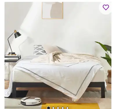 mellow Metal bed frame Bedspsc 18wh-k.  King, View more