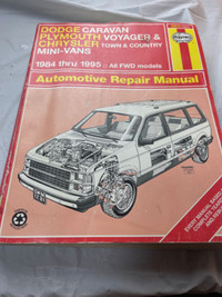 HAYNES 84-95 CARAVAN VOYAGER TOWN& COUNTRY MINIVAN REPAIR MANUAL