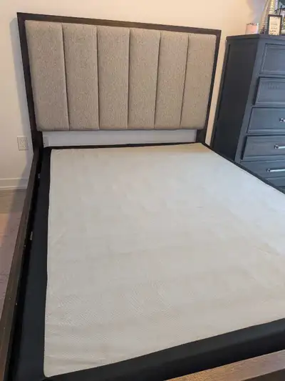 Queen Upholstered Platform Bed, View more