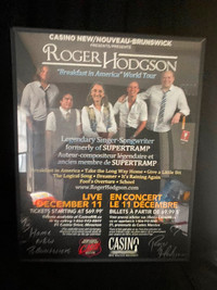 Roger Hodgson Autographed Concert Poster