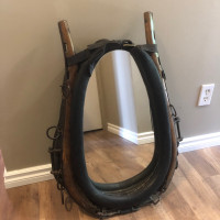 Vintage Horse Collar  and Hames With Mirror- Nice One!