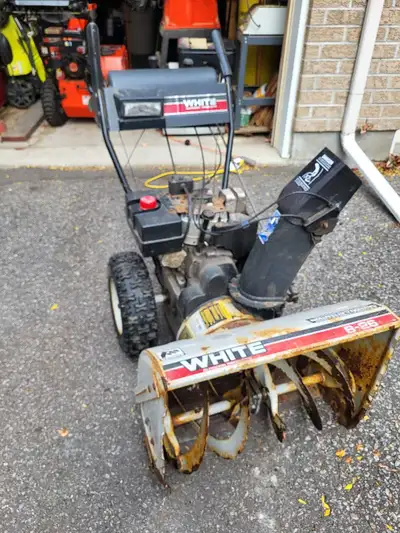 White Gas Snowblower with Electric Start , View more