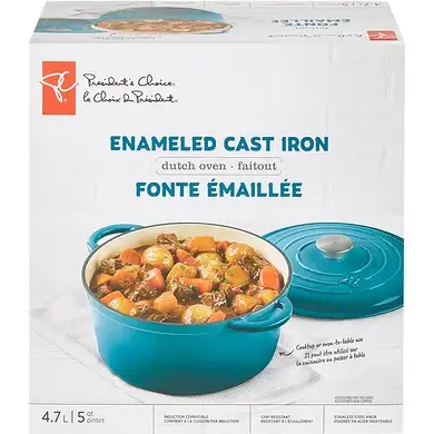 President’s Choice Enameled Cast Iron Pot, View more