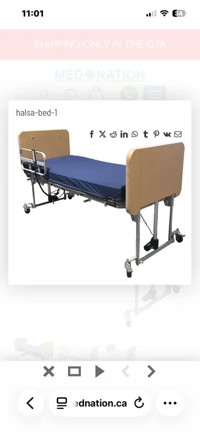 Hospital bed, View more