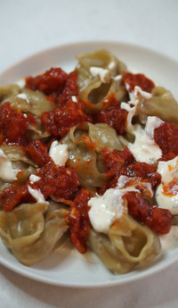 Afghan mantu available for order
