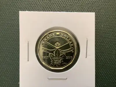 2017 Toronto Maple Leafs Circulated Loonie.  Great Condition, View more