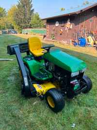 John Deere 445 lawn, snow, sweeper tractor