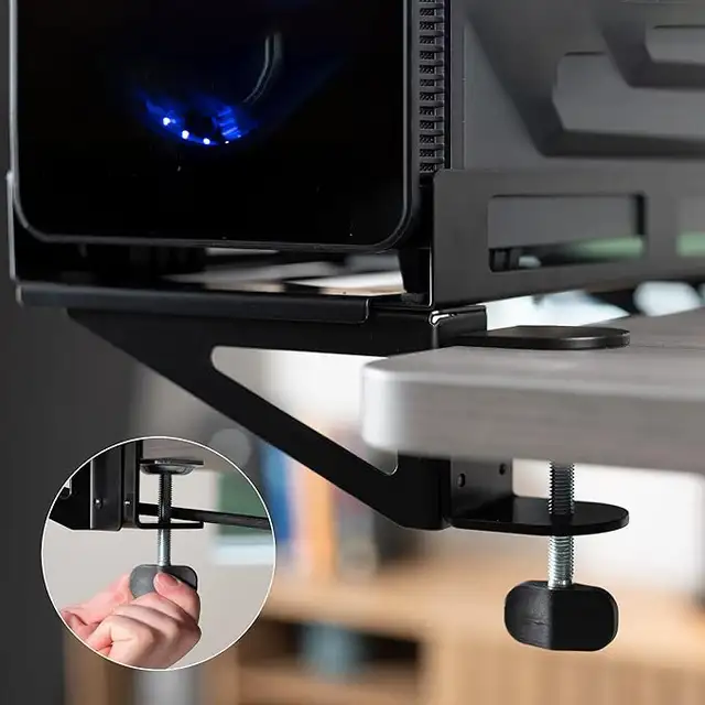 Clamp-on Adjustable Desk side Gaming PC Holder in Desks in Burnaby/New Westminster - Image 4