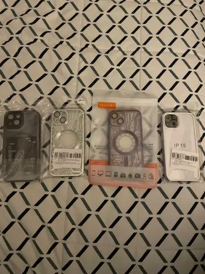 Various Apple iPhone 15 cases with mag strip, View more