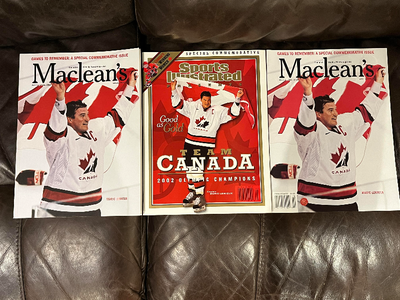 2002 Team Canada Men's Hockey Olympic Champions Mags (MINT 3 pk), View more