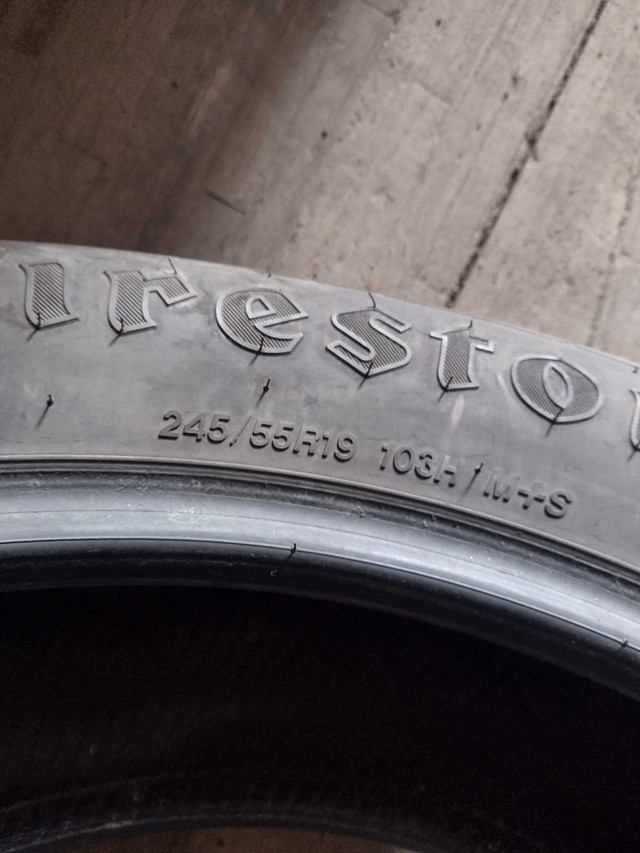 4 pneus d'été 245/55r19 Firestone  dans Pneus et jantes  à Victoriaville - Image 3