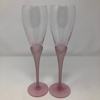 Sea Mist Coral Frosted Stem Wine Glass by Mikasa