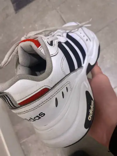 Clean, good condition. Won’t fit me anymore. Pickup only Adidas mens Strutter cross trainers