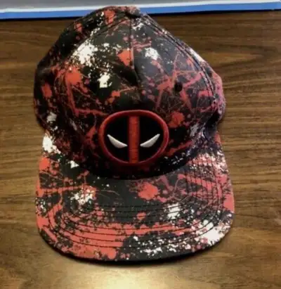 Deadpool Original SnapBack Cap Red White Black for sale. Marvel Great shape like brand new.