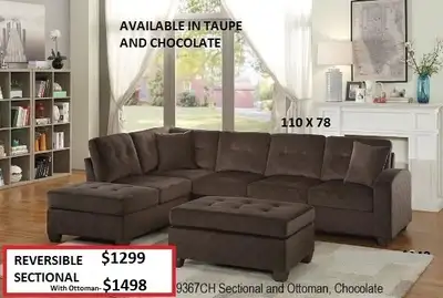 MIKE HAS LOTS OF SECTIONALS STARTING AT JUST $849! CHECK IT OUT, View more