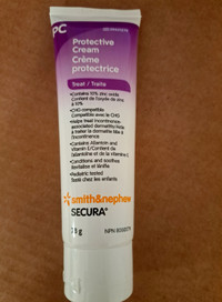 Secura Protective Cream. Zinc Diaper rash cream. 78g.