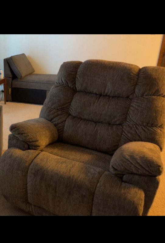 Brown recliner (Cat and dog family) in Chairs & Recliners in Thunder Bay - Image 3