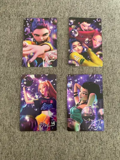 Huntrix Set Kpop Demon Hunters Mcdonalds Photo Cards $25 Cash Only, Willing to Trade for the Rumi Ji...