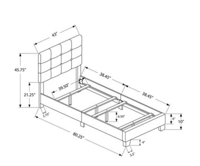 Twin Size Bed frame in Beds & Mattresses in Kingston - Image 2