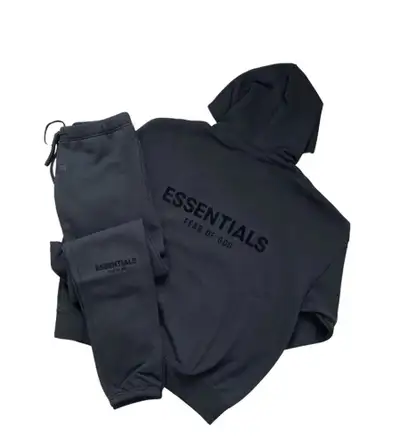 Essentials full tracksuit black limo, View more