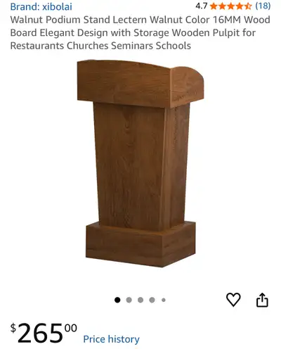 BNIB Walnut Podium, View more