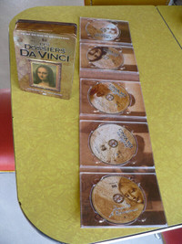 5 DVD-LES DOSSIERS DA VINCI ( BOITE DE MÉTAL + 5 DVD COMME NEUF