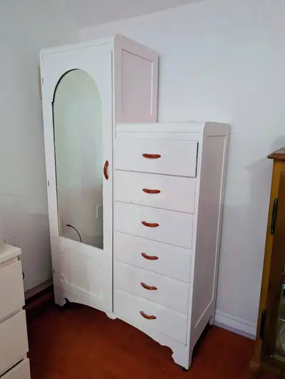 White Armoire Deco Style, View more