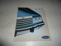 1983 FORD LTD DEALER SALES BROCHURE. CAN MAIL IN CANADA.