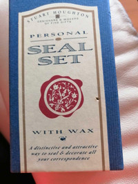 Wax seal sets, 4.