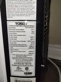 Portable Tosot AC unit - 6700 btu & 5.40 btu/Wh CEER