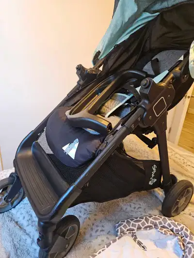 Stroller and car seat with accessories included, View more