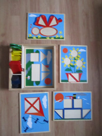 Melissa & Doug Jigsaw Puzzles in a Box, Five Wooden Puzzles