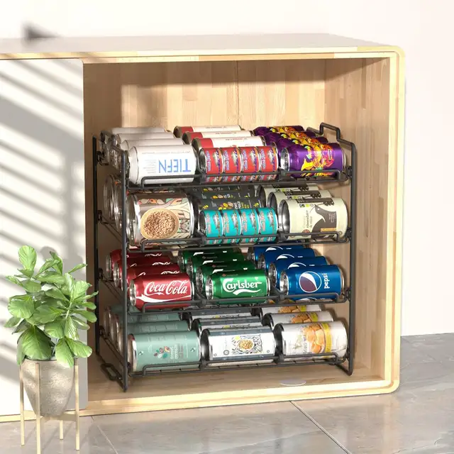 **price drop**  4 Tiers Stackable Can Rack Organizer in Storage & Organization in Burnaby/New Westminster - Image 7