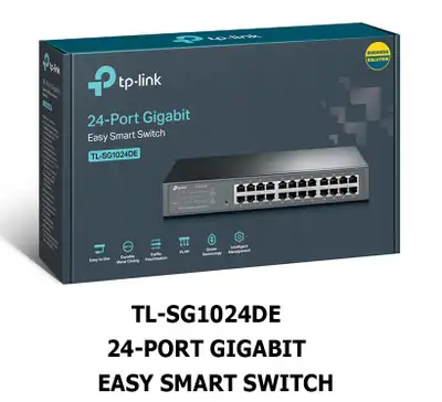 Swicth / Commutateur Intelligent TP-Link Gigabit Easy 24 port, View more