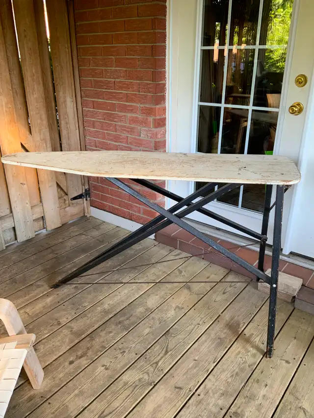 Antique Ironing Board - wood and steel in Other in Kitchener / Waterloo - Image 2