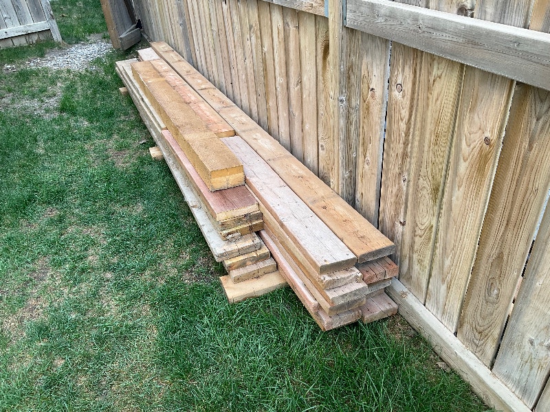 Free used wood boards from deck Free Stuff Calgary Kijiji