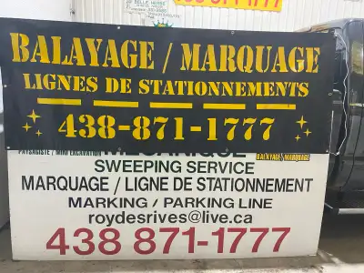 Balayage marquage Ligne de stationnement Condo/garage souterrain Stationnement Demander une soumissi...