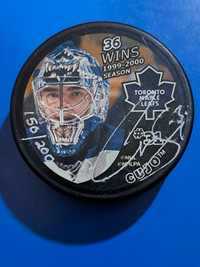 Toronto Maple Leafs Curtis Joseph Autographed Hockey Puck