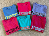 Running t-shirts, jacket, hats for women