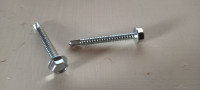 Self Drilling hexhead screws 1/4-14 x 2"  Box of 1500 for $75